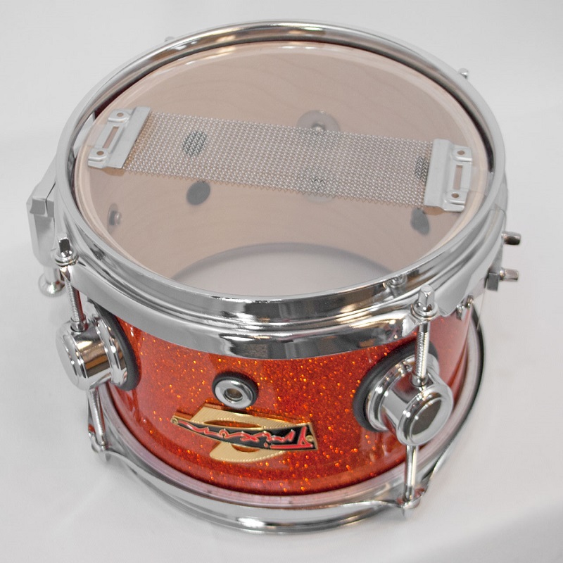 Elite Popcorn Snare Drum - Orange Sparkle