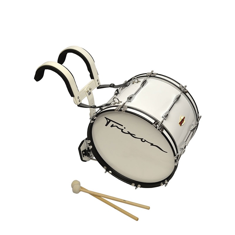 Field Series Marching Bass Drum 22x12 - White