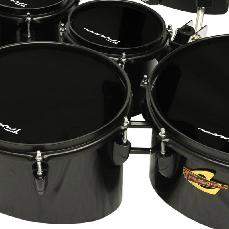 Field Series Tenor Marching Toms - Set Of 6 - Black - Trixon - Acoustic 