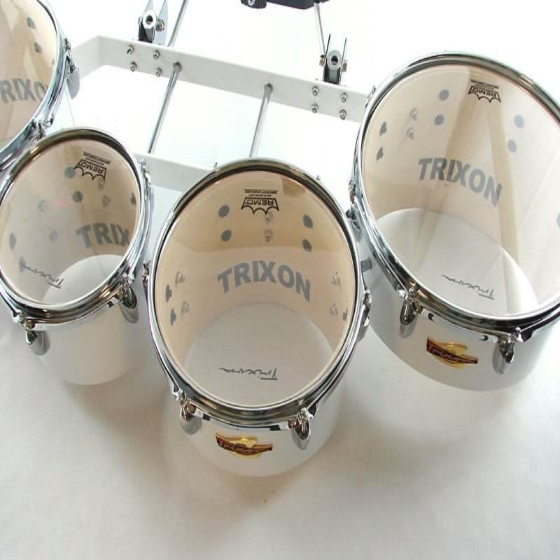 Field Series Tenor Marching Toms Set Of 4 White Trixon Acoustic