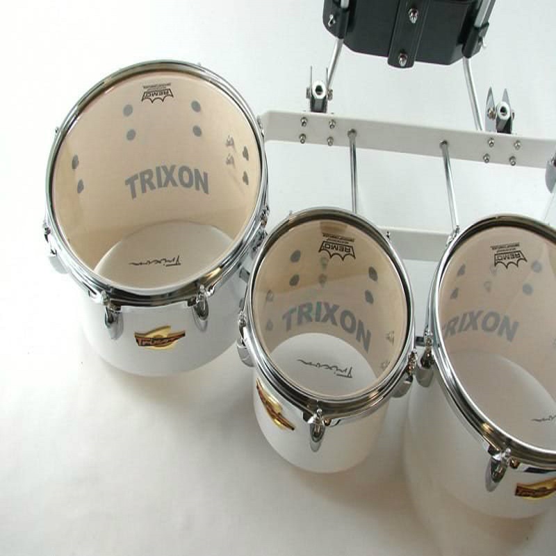 Field Series Tenor Marching Toms Set Of 4 White Trixon Acoustic