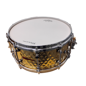 Concert Hand Hammered Brass Snare 14 by 6.5
